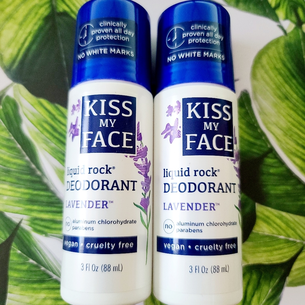 2 Kiss My Face Roll-on Deodorant-Lavender